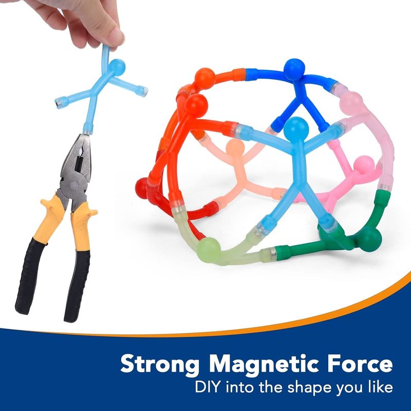 10PCS Humanoide Kühlschrankmagnete Farbige Magnettoys für Kinder und Dekoration
