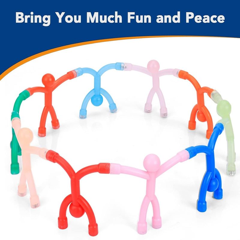 10PCS Humanoide Kühlschrankmagnete Farbige Magnettoys für Kinder und Dekoration