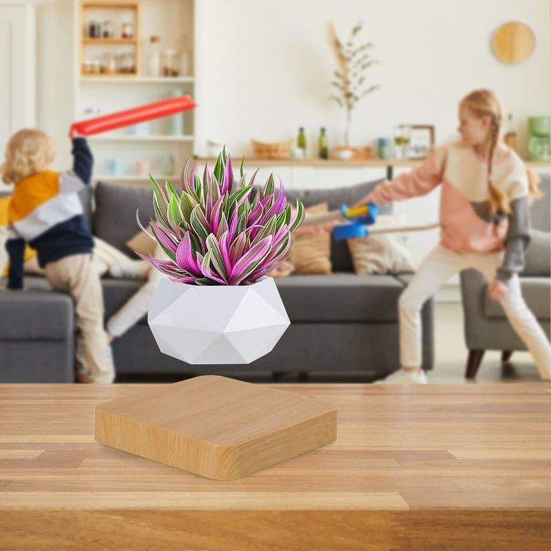 Rotation Base Magnetische Levitation Pflanzen Topf für Haus Garten Schreibtisch Dekoration
