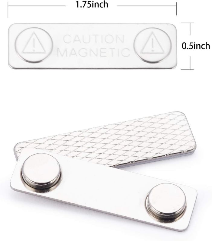 25PCS Magnetische Namensschilder mit 2 hochwertigen Neodymiummagneten