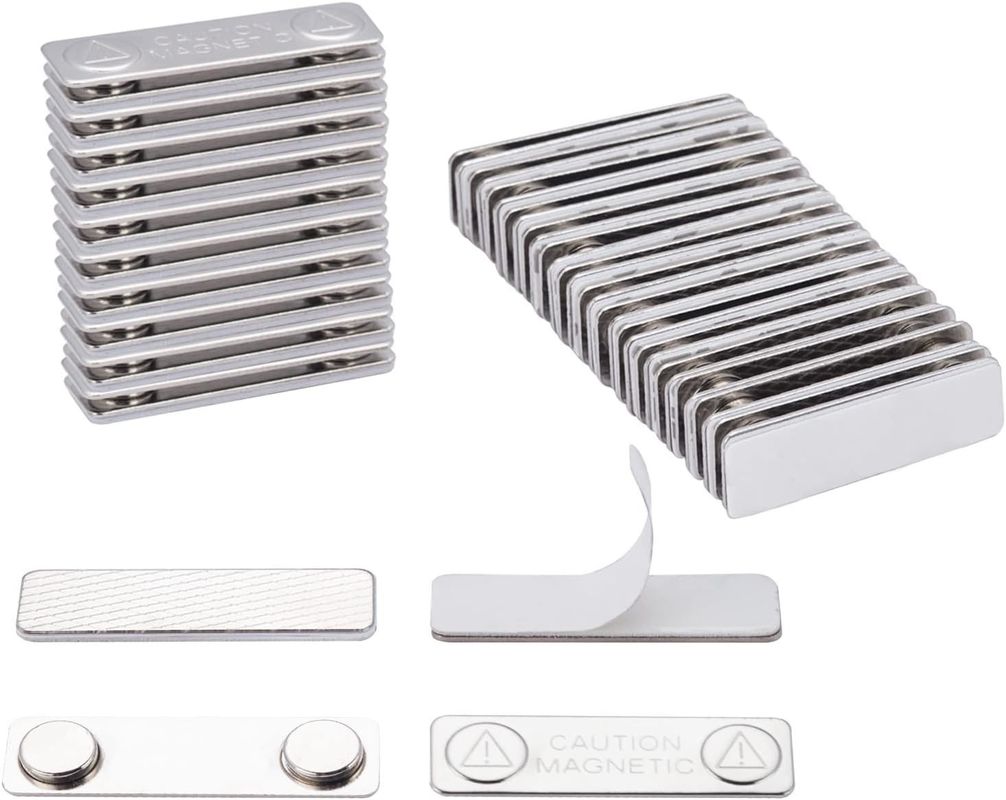 25PCS Magnetische Namensschilder mit 2 hochwertigen Neodymiummagneten