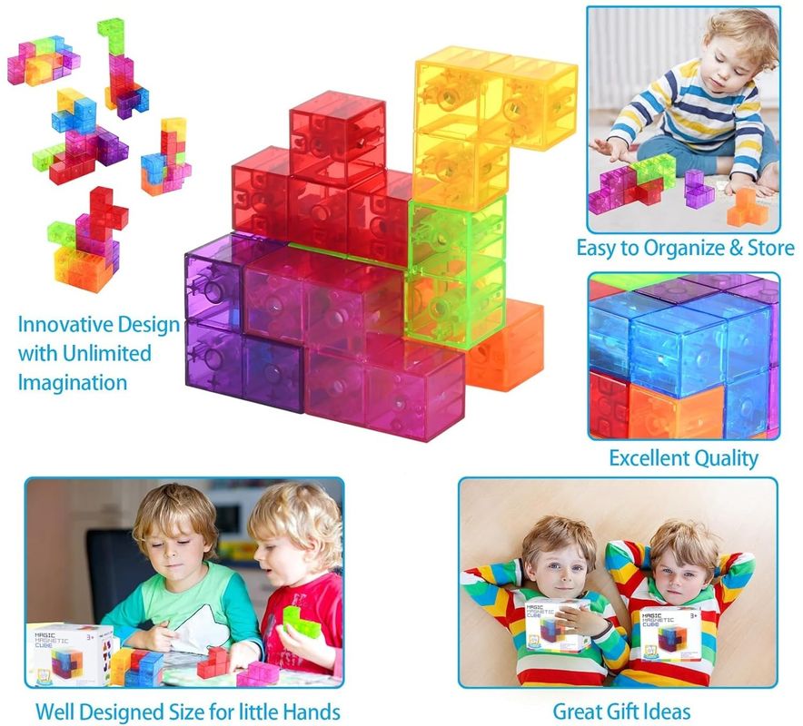 3D Magnet Rubik's Cube Magnet Puzzle Kuben Set von 7 mehreren Formen für Kinder