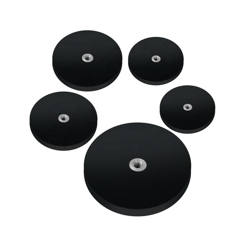 TT-Typ Schwarzer Gummi-Magnet Gummi-Bedeckter Magnete Hohe Haltbarkeit