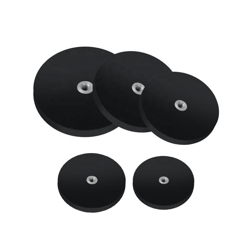 TT-Typ Schwarzer Gummi-Magnet Gummi-Bedeckter Magnete Hohe Haltbarkeit