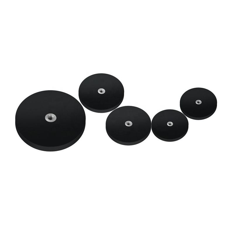 TT-Typ Schwarzer Gummi-Magnet Gummi-Bedeckter Magnete Hohe Haltbarkeit