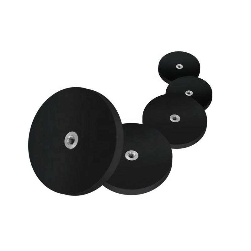 TT-Typ Schwarzer Gummi-Magnet Gummi-Bedeckter Magnete Hohe Haltbarkeit