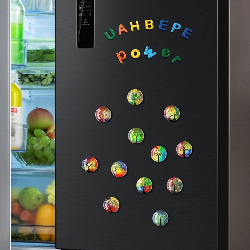 12PCS Powerful Planets Glaskühlschrank Magnet für Tafel Unterrichtsdekoration