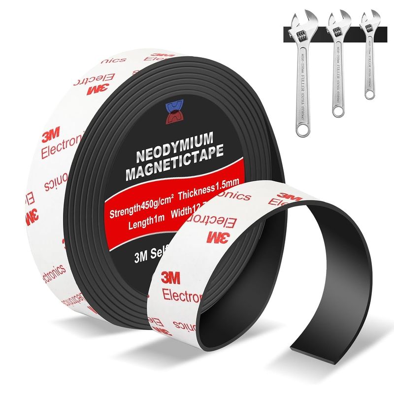 Flexibles Neodymium-Magnetband Roll mit starkem 3M-Klebstoff für die Wand DIY