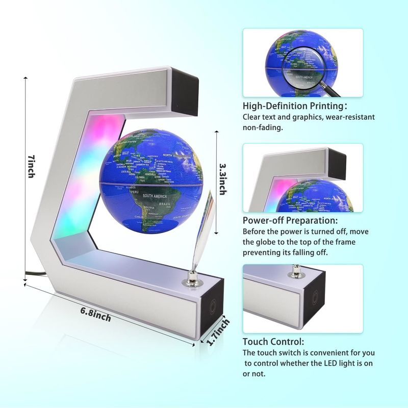 Home Decor Magnetische Levitationslampe Levitating Globe Lampe Mit Touch Control Und Stift