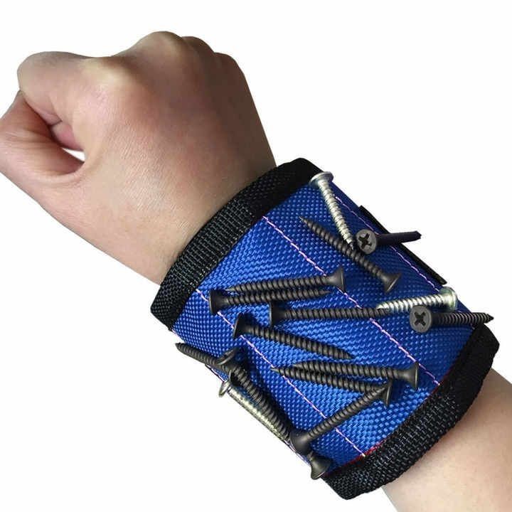 Magnetisch verstellbares Armband mit starken Magneten zur Absorption von Schrauben und Bohrstücken