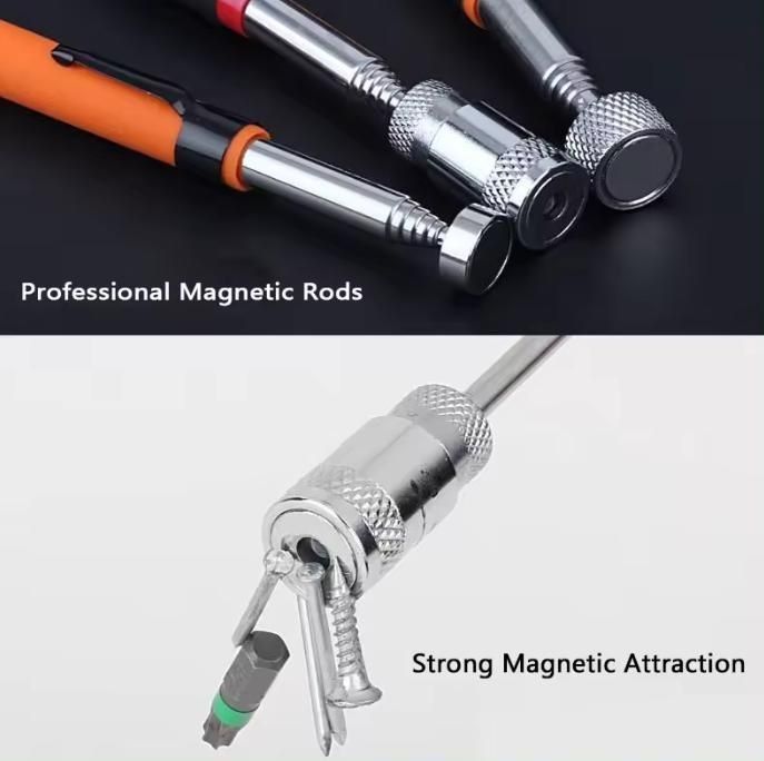 Langstrecken-Magnet-Teleskop-Aufnahme-Werkzeug mit LED-Licht und starkem Magnet