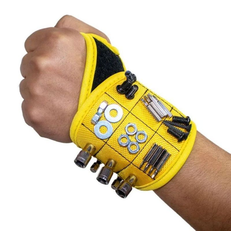 Magnetische Armband mit magnetischem tragbaren Werkzeugbeutel für die Lagerung von Werkzeugen