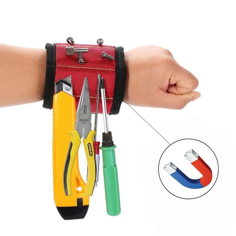 Magnetische Armband mit magnetischem tragbaren Werkzeugbeutel für die Lagerung von Werkzeugen