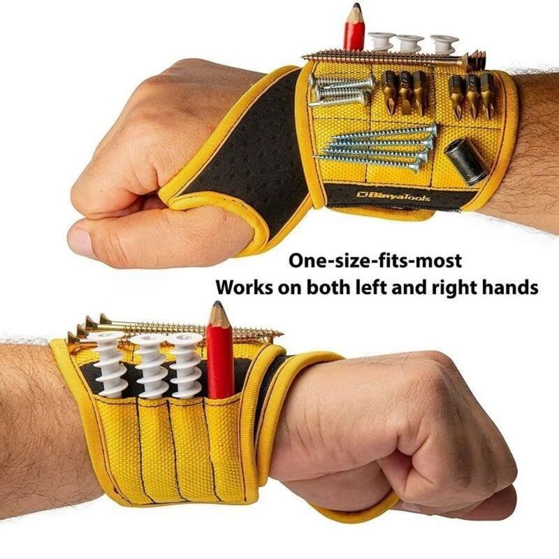 Magnetische Armbänder für Schrauben, Nägel, Bohrstücke, Handgelenkwerkzeughalter mit starken Magneten