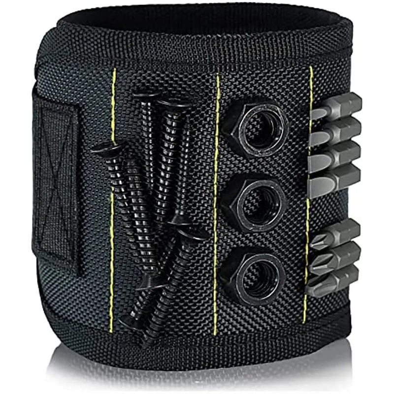Starke Magnete Armband zum Halten von Schrauben Nägel Bohrstücke Handgelenk Werkzeughalter Gürtel