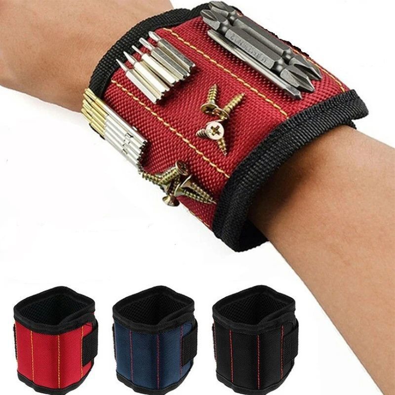 Magnetische Handgelenkstütze mit starken Magneten zum Halten von Schrauben Nagel-Armband-Gürtelstütze