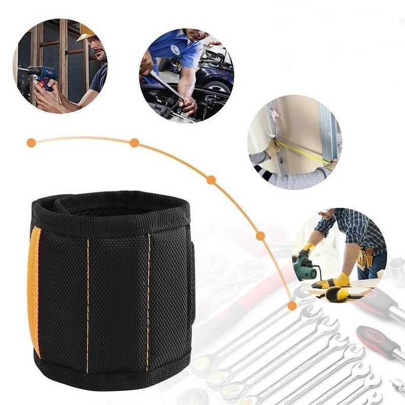 Magnetische Handgelenkstütze mit starken Magneten zum Halten von Schrauben Nagel-Armband-Gürtelstütze