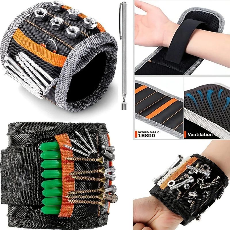 Magnetarmband für meinen Vater mit starken Magneten für Schrauben, Nägel, Bohrstücke und Werkzeuge