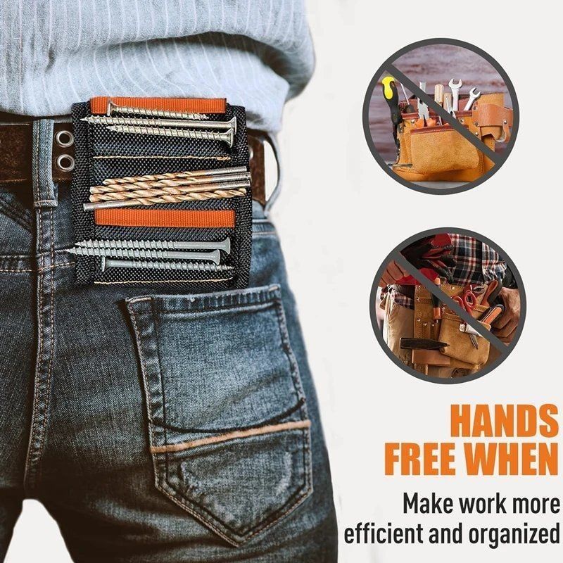 Magnetische Armbänder Werkzeuggürtel Starke Magnete zum Halten Schrauben Nägel Bohrstücke DIY