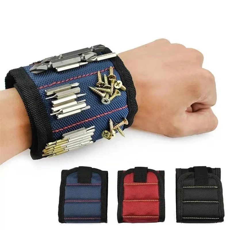 Umweltfreundliches magnetisches Armband mit starken Magneten und teleskopischem Abholwerkzeug zum Halten von Schrauben in Holzbearbeitungsvorhaben