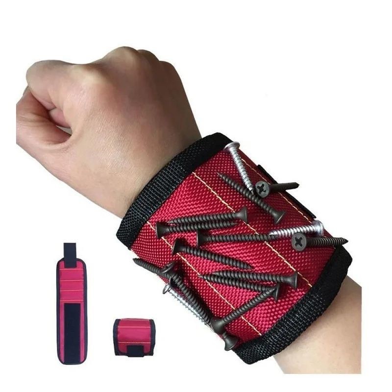Stärkes magnetisches Armband zum Halten von Schrauben Nägeln Bohrstücke Handgelenk Werkzeughalter Gürtel