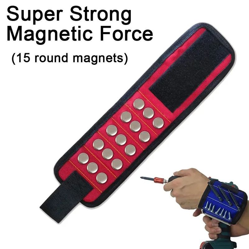 Portable Magnet Wristband Tool Kit Strong Magnet Wristband Tool Strap mit Teleskop Pickup Tool Holzbearbeitung Werkzeuge Reparatur Zubehör