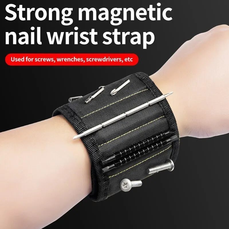 Multifunktionales Magnet-Armband Schraubtasche Tragbare Elektriker-Armbandschirm Oxford-Toole