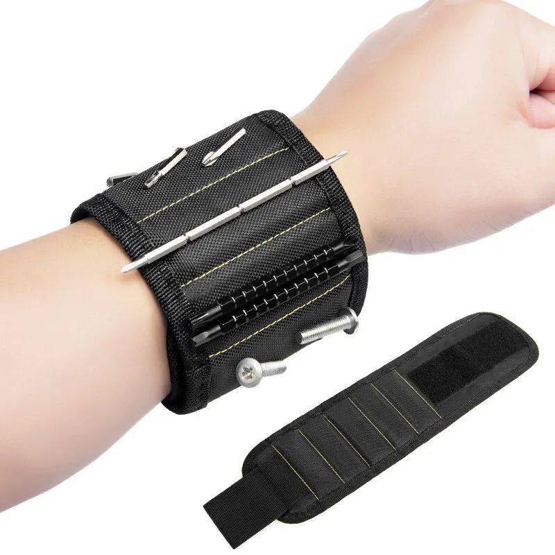 Multifunktionales Magnet-Armband Schraubtasche Tragbare Elektriker-Armbandschirm Oxford-Toole