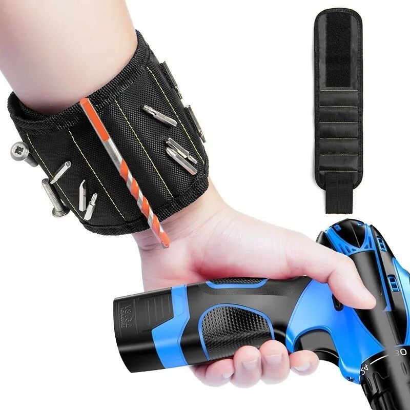 Multifunktionales Magnet-Armband Schraubtasche Tragbare Elektriker-Armbandschirm Oxford-Toole