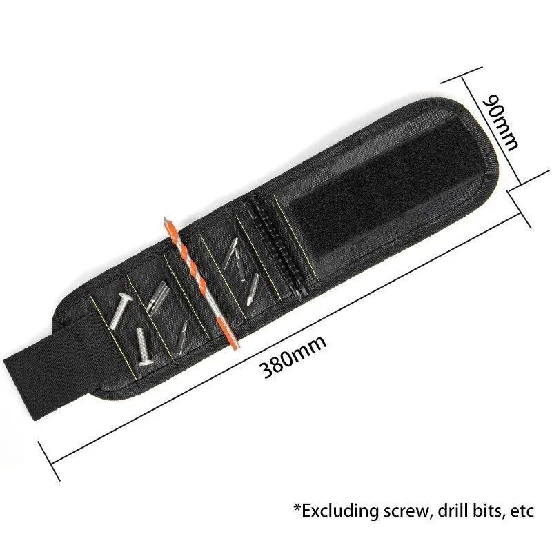 Multifunktionales Magnet-Armband Schraubtasche Tragbare Elektriker-Armbandschirm Oxford-Toole