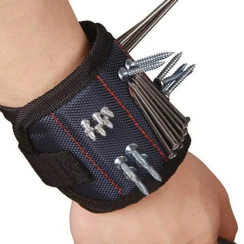 Magnetische Armband Tragbare Werkzeugtasche Magnet Elektriker Handgelenk Werkzeuggurt Schrauben Nägel Bohrstücke Armband