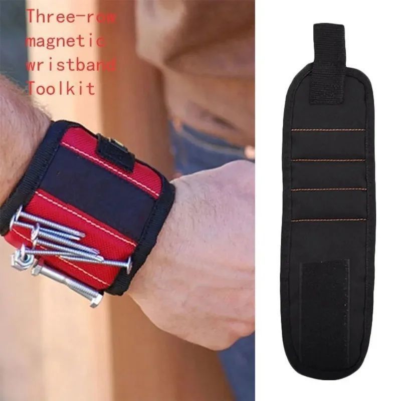 Magnetische Armband Tragbare Werkzeugtasche Magnet Elektriker Handgelenk Werkzeuggurt Schrauben Nägel Bohrstücke Armband