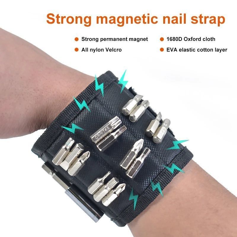 Portable Tool Bag und individuell angepasstes magnetisches Armband mit starken Magneten für Elektriker Paket Bruttogewicht 0,300 kg