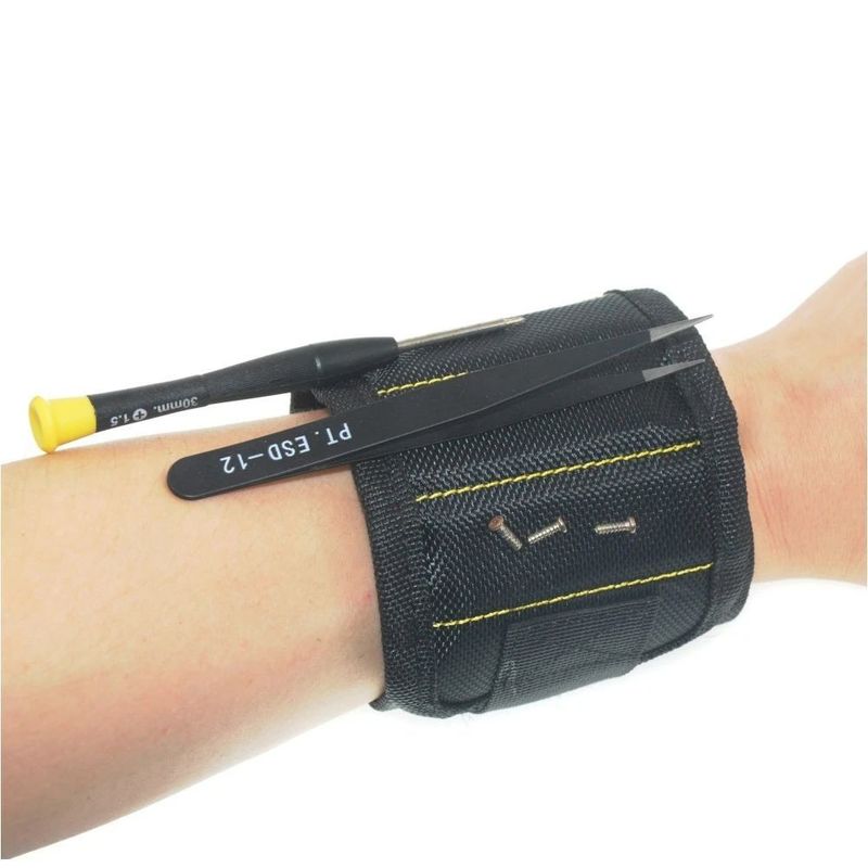 Stärker Magnet-Armband Werkzeugtasche Oxford Stoff Handgelenk Gürtel tragbare Schrauben Nägel Werkzeug