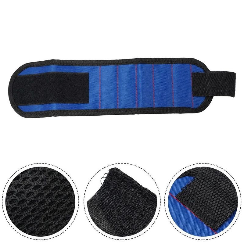 Magnetische Handgelenkscheibe Portable magnetische Werkzeugtasche für Schrauben Nagelmutter Schraubbohrmaschine Reparatur-Kit