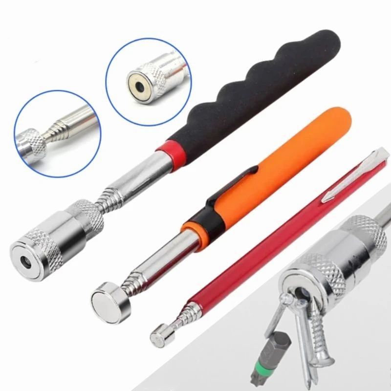 Teleskopischer Magnetstift mit leichtem tragbaren Magnet-Pick-up-Werkzeug erweiterbarer Langstrecken-Stift-Werkzeug zum Aufnehmen von Werkzeugen