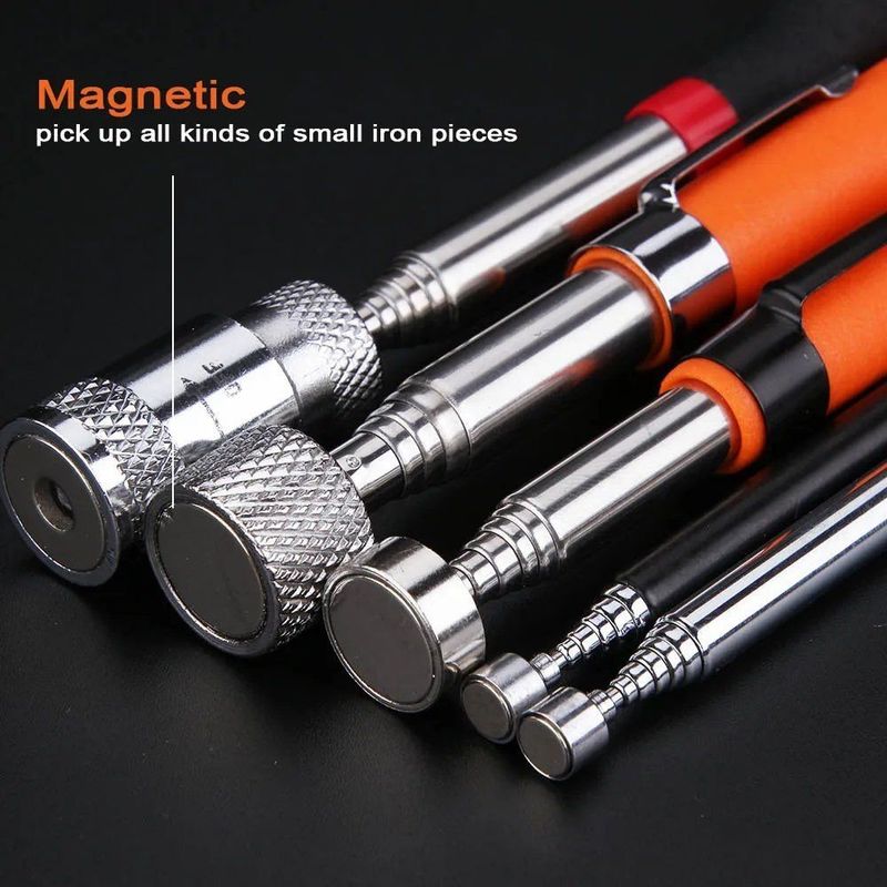 Teleskopischer Magnetstift mit leichtem tragbaren Magnet-Pick-up-Werkzeug erweiterbarer Langstrecken-Stift-Werkzeug zum Aufnehmen von Werkzeugen