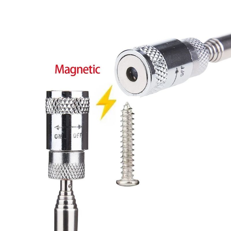 Teleskopischer Magnetstift mit leichtem tragbaren Magnet-Pick-up-Werkzeug erweiterbarer Langstrecken-Stift-Werkzeug zum Aufnehmen von Werkzeugen