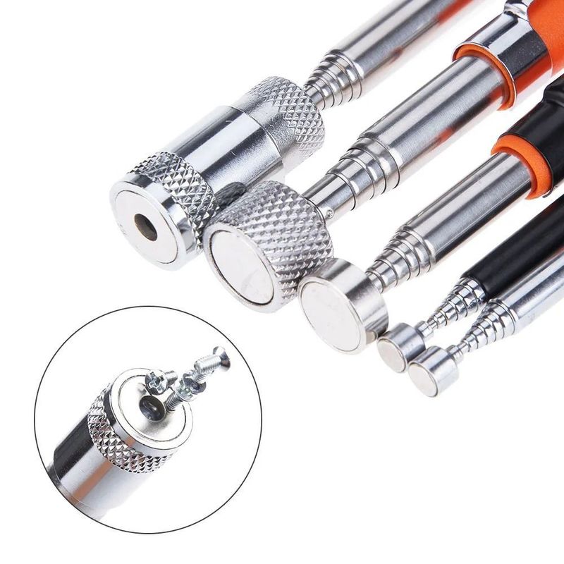Portable Teleskop Magnetic Magnet Pen Handy Tool Kapazität zum Abholen Nuss Schraube Erweiterbare Abholstange