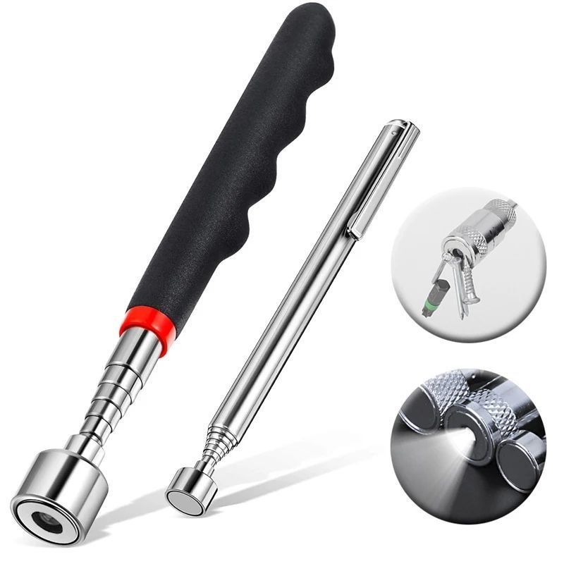Magnetische Teleskop-Pick-up-Werkzeuge Grip LED-Licht verstellbar Ausdehnbar Langstrecken-Stift Handwerkzeug
