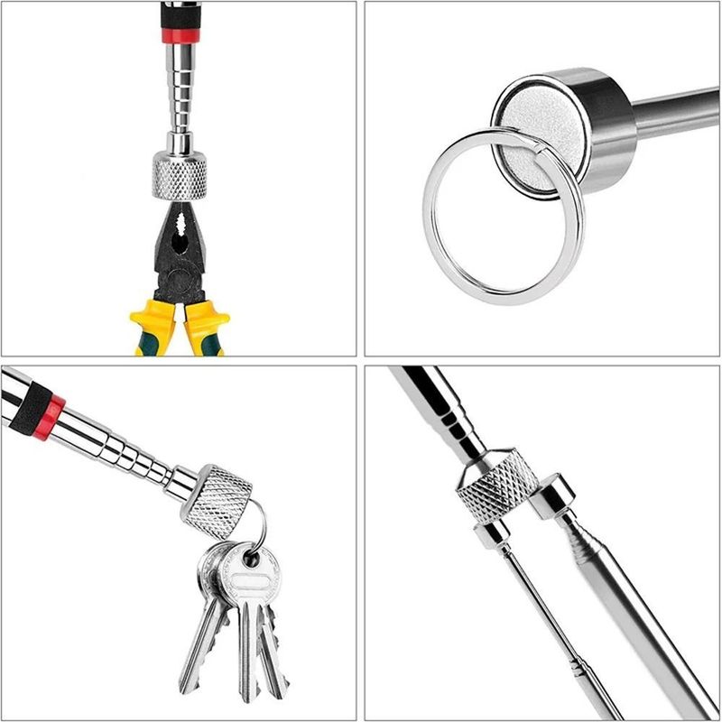 Teleskopischer Magnetstift mit leichtem Mini-Portable Magnet Pick-Up Tool Erweiterbarer Pick-Up-Stick