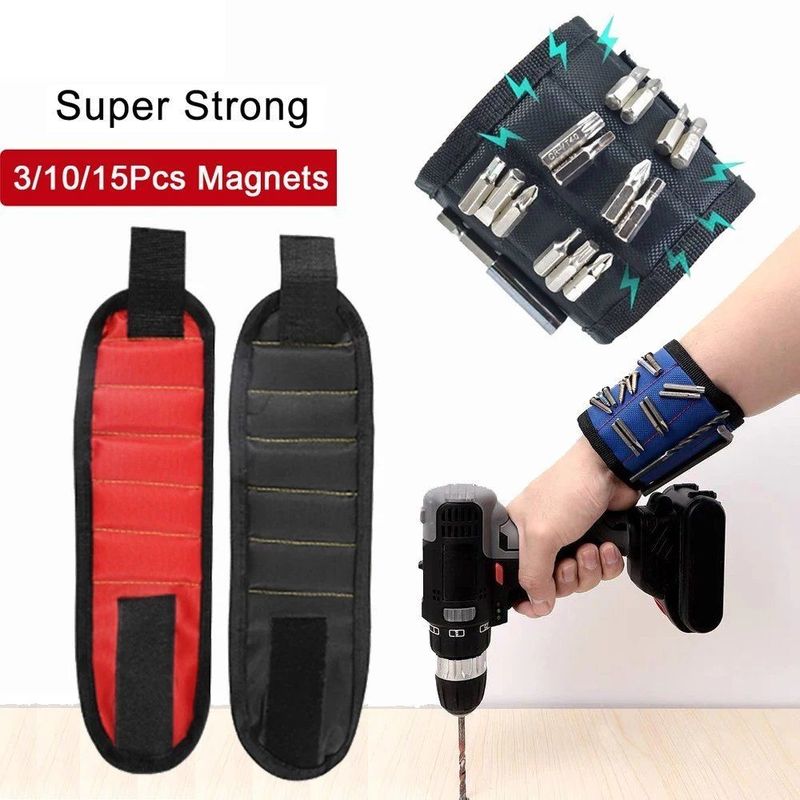 Trägliches Werkzeugpaket mit magnetischem Armband