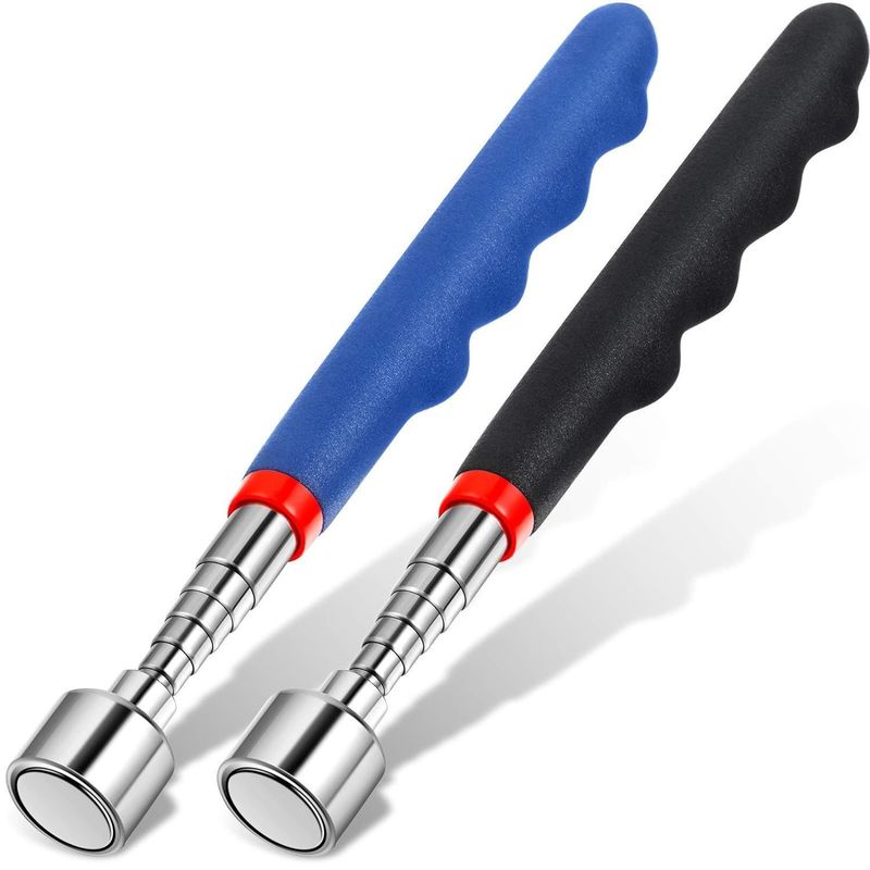 Telescoping Inspektion Spiegel Magnetische Pick-up Tool Kit mit LED-Licht für die Reparatur von Autos