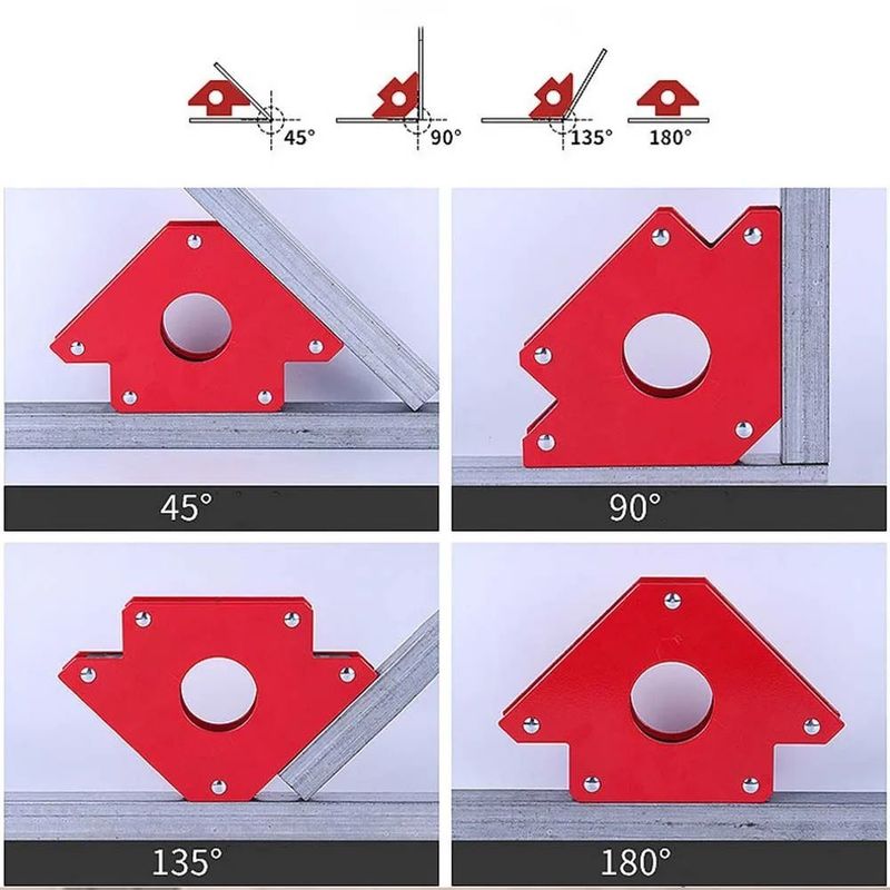 Schweißen Hilfsmagnethalter Starker Magnet 3 Winkel Pfeil Positioner Leistung Löten Spezialität Locator Tool