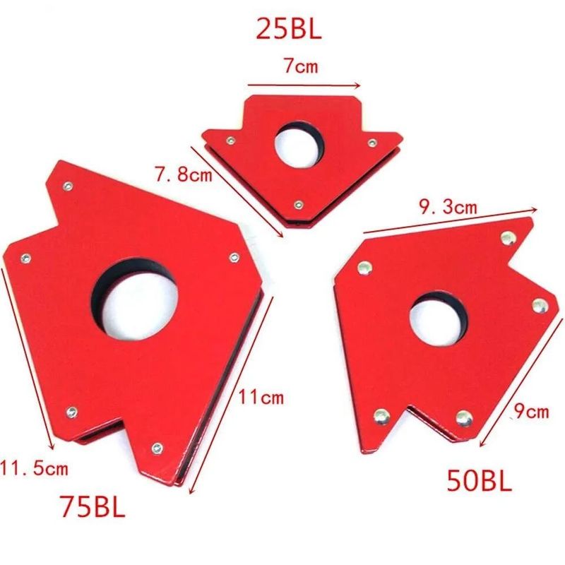 Schweißen Hilfsmagnethalter Starker Magnet 3 Winkel Pfeil Positioner Leistung Löten Spezialität Locator Tool