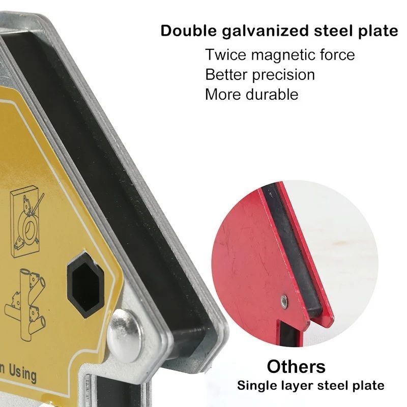 Schaltbarer Schweißmagnet 3′′/4′′/5′′Pfeil Schweißmagnet/ Ferrit Magnetisch Schweißhalter
