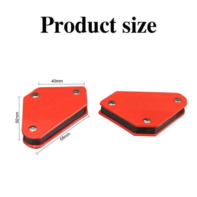 Doppelschalter-Schweißhalter 90° 55/110lbs Magnetische Schweißbefestigung Ferrit Hilfs Locator Werkzeuge