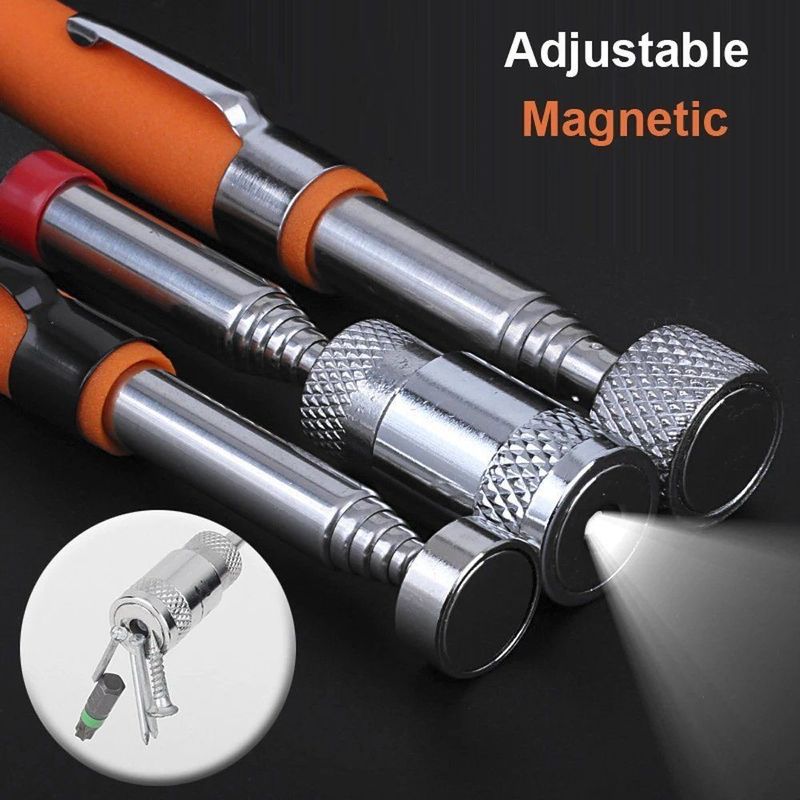 Teleskopischer Magnetstift mit Lichtmagnet-Aufnahmegerät Ausdehnbarer Aufnahmegestang für das Aufnehmen