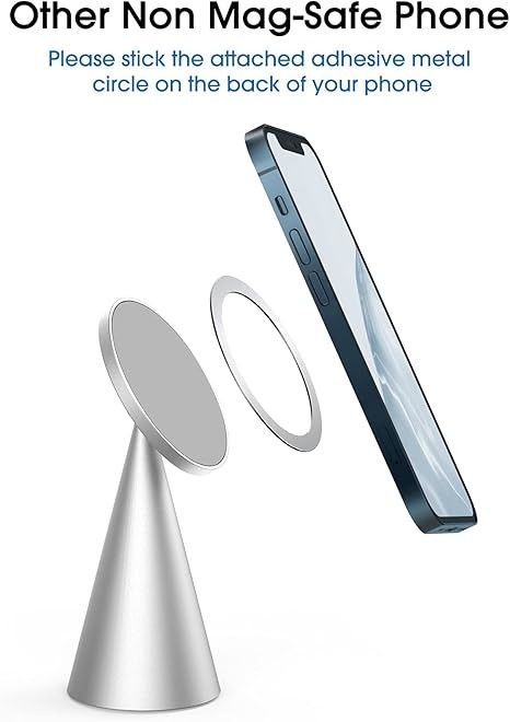 Magnetische Telefonständer kompatibel mit iPhone 13 und iPhone 12, Mini, Pro und Pro Max, verstellbarer Aluminiumhalter