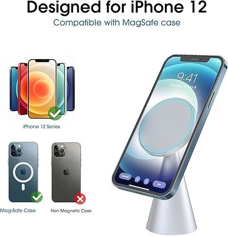 Magnetische Telefonständer kompatibel mit iPhone 13 und iPhone 12, Mini, Pro und Pro Max, verstellbarer Aluminiumhalter
